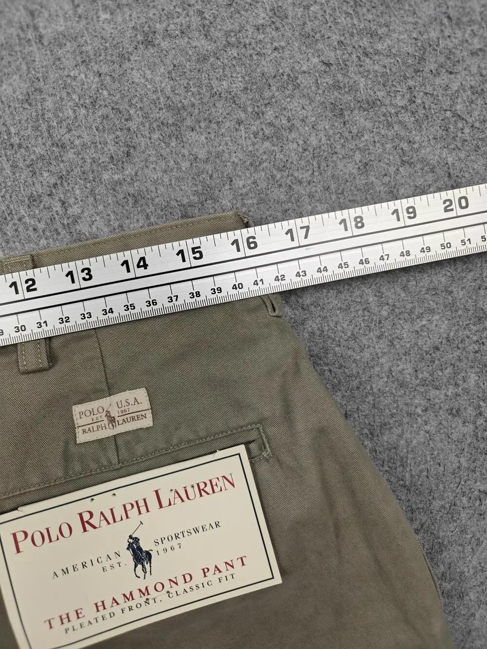 Polo Ralph Lauren Pants Mens 34x34 Beige The Hammond Pant Pleated Classic Fit
